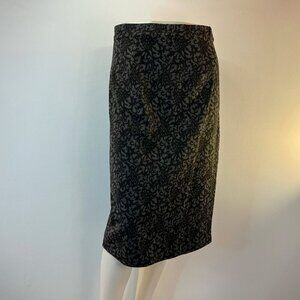 Vamp Women's Black/Grey Print Pencil Skirt - Size Large - NWT $80